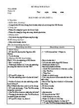 Giáo án môn Tiếng Việt Lớp 2 - Tuần 34 (Bộ sách Kết nối tri thức với cuộc sống)